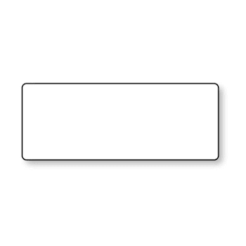 Rrd Rectangle Paper 21/4"X7/8"Wht