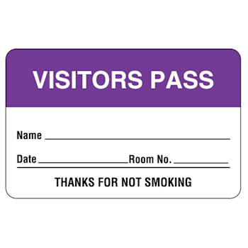 Image for Rrd Visitors Pass Purple from HD Supply