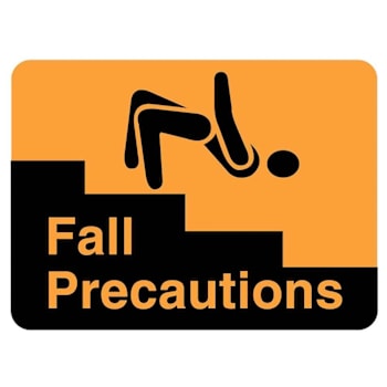 Rrd Fall Risk Label 2-3/8" X 1-3/4"