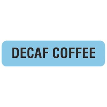 Rrd Decaf Coffee Nutrition Communication Labels 1-1/4" X 5/16"