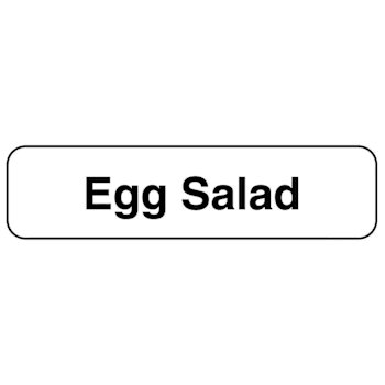 Rrd Egg Salad Food Identification Labels 1-1/4" X 5/16"