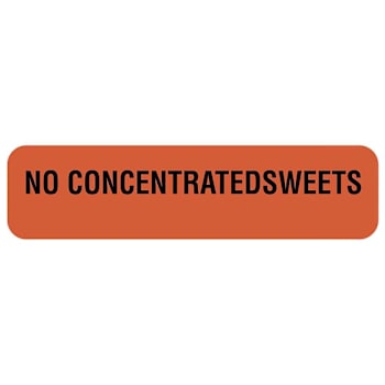 Image for Rrd No Concentrated Sweets Nutrition Communication Labels 1-1/4" X 5/16" from HD Supply