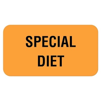 Rrd Special Diet Communication Label 1-5/8" X 7/8"
