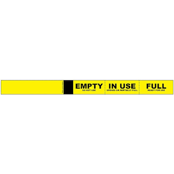 Rrd Cylinder Status Band 1" X 12" Package Of 100