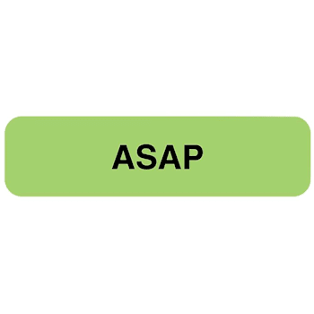Rrd Asap Label 1-1/4" X 5/16"