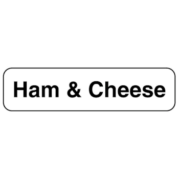 Rrd Ham/Cheese Food Identification Labels 1-1/4" X 5/16"