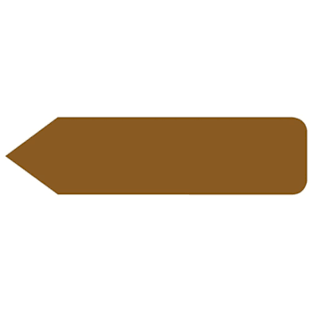 Rrd Uniarrow Jr. Spacesaver Flag 1-3/16" X 5/16" Brown Package Of 300