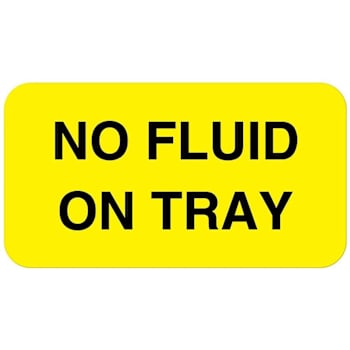 Rrd No Fluid On Tray Nutrition Communication Labels 1-5/8" X 7/8"