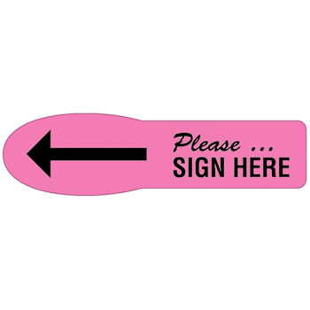 Rrd Printed X-Lrg Flag Please Sign Fl Pink Package Of 90