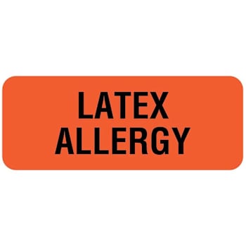 Image for Rrd Latex Allergy Alert Label 2-1/4" X 7/8" from HD Supply