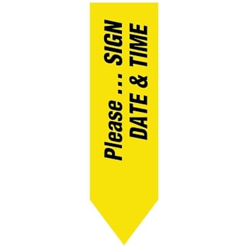 Rrd Uniarrow Please Sign/Date Yellow Package Of 150
