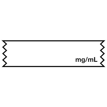 Rrd Anesthesia Tape Blank Mg/mL 1" X 1/2"