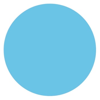 Rrd Paper Circle 1" Dia Light Blue