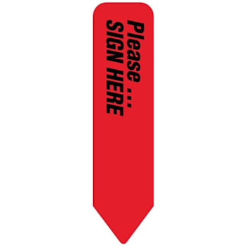 Rrd Uniarrow Flag 2-1/4" X 9/16" Red Package Of 150