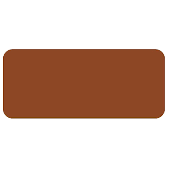 Rrd Vinyl Rectangle 7/8" X 3/8" Brown