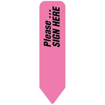 Rrd Uniarrow Orig Please Sign Here Fl Pink Package Of 150