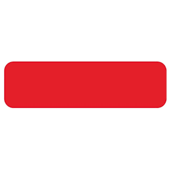 Rrd Vinyl Rectangles 1/4"X7/8"Red