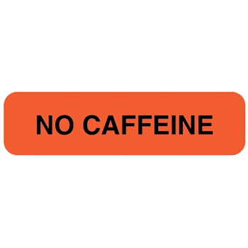 Rrd No Caffeine Nutrition Communication Labels 1-1/4" X 5/16"
