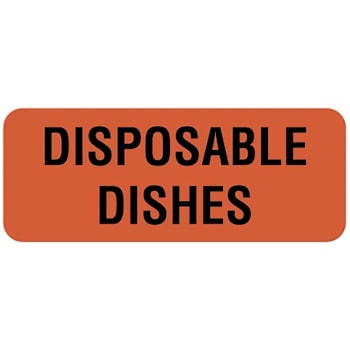Rrd Disposable Dishes Nutrition Communication Labels 2-1/4" X 7/8"