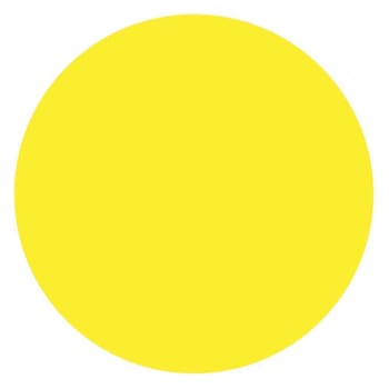 Rrd Vinyl Circle 1/2" Dia Yellow
