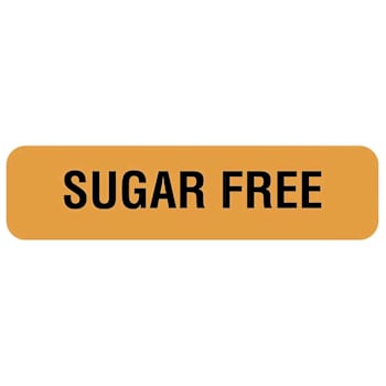 Rrd Sugar Free Nutrition Communication Labels 1-1/4" X 5/16"