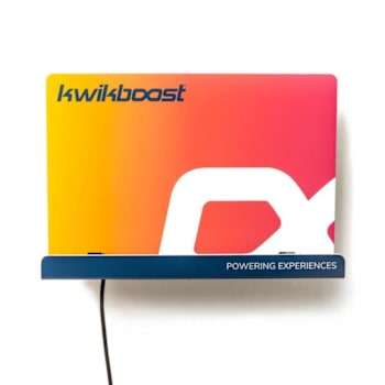 Luxor Kwikboost® Deluxe Courtesy Charge Station Wall Mounted W/Custom Graphics