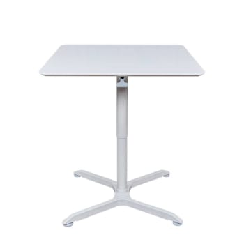 Luxor 36" Pneumatic Height Adjustable Square Café Table