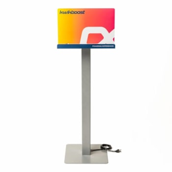 Luxor Kwikboost® Deluxe Courtesy Charge Station Freestanding W/Custom Graphics
