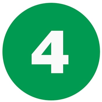 Rrd Numeric Inventory Label 1" X 1"