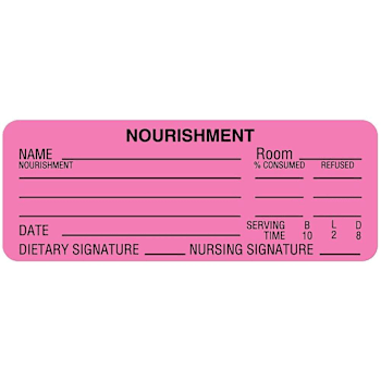 Rrd Nourishment Labels 3" X 1-1/8"