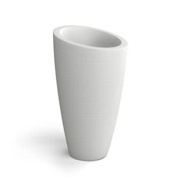 Image for Modesto 42in Tall Planter- White from HD Supply
