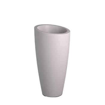 Modesto 32in Tall Planter - White