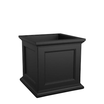 Fairfield 28x28 Square Planter - Black