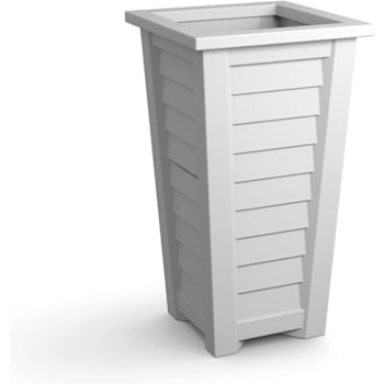Lakeland 28in Tall Planter - White