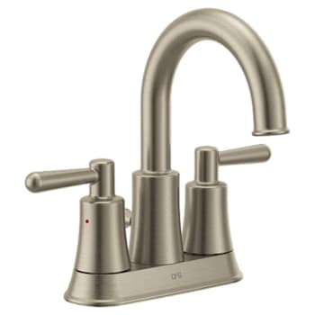 Image for Cleveland Faucet Group Ember Brushed Nickel Two-Handle High Arc Bathroom Faucet from HD Supply