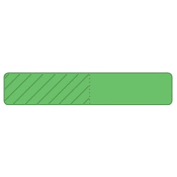 Rrd Uniflag30 1"X3/16" Light Green Package Of 900