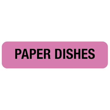 Rrd Paper Dishes Nutrition Communication Labels 1-1/4"X5/16"