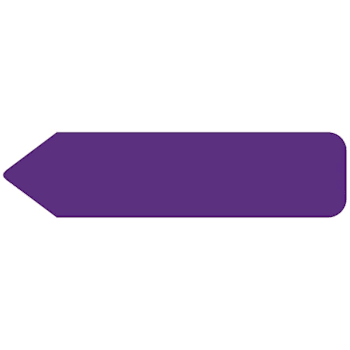 Rrd Uniarrow Plus Flag 1-3/4" X 13/32" Purple
