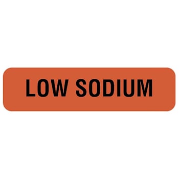 Image for Rrd Low Sodium Nutrition Communication Labels 1-1/4" X 5/16" from HD Supply