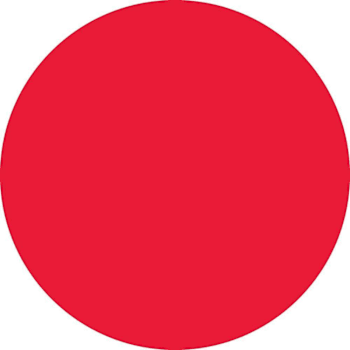 Rrd Paper Circle 2" Dia Red
