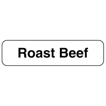 Rrd Roast Beef Food Identification Labels 1-1/4"X5/16"