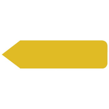 Rrd Uniarrow Jr. Spacesaver Flag 1-3/16"X5/16" Gold Package Of 300