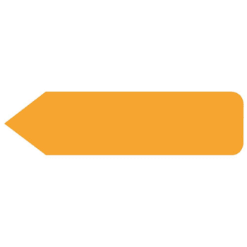 Rrd Uniarrow Jr. Spacesaver Flag 1-3/16"X5/16" Orange Package Of 300
