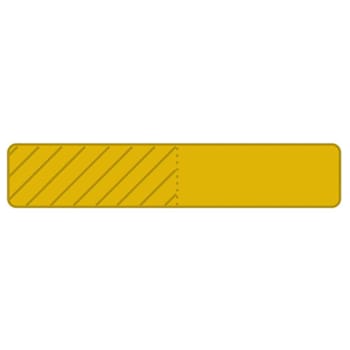 Rrd Uniflag15 1"X3/16" Gold Package Of 450