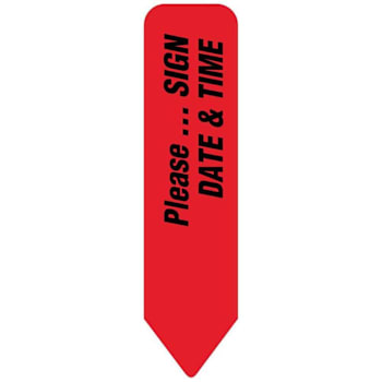 Rrd Uniarrow Flag 2-1/4"X9/16" Red Package Of 150