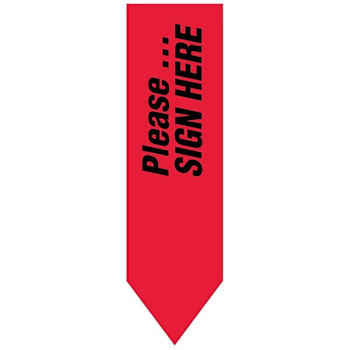 Rrd Uniarrow Please Sign Here -Red Package Of 150