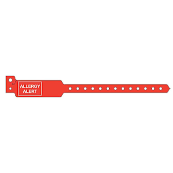 Rrd Adult Plastic Allergy Alert Band 10-3/4"X4-3/4" Package Of 50