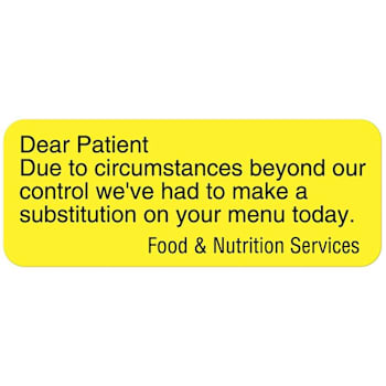 Rrd Communication To Patient Labels 2-1/4"X7/8" Dear Patient