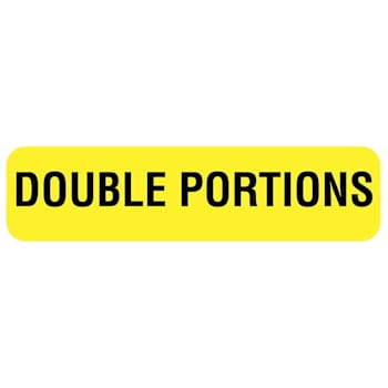 Image for Rrd Double Portions Nutrition Communication Labels 1-1/4"X5/16" from HD Supply