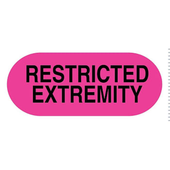 Image for Rrd Wristband Alert Labels 5/8"X1/4" Restricted Extremity Package Of 300 from HD Supply